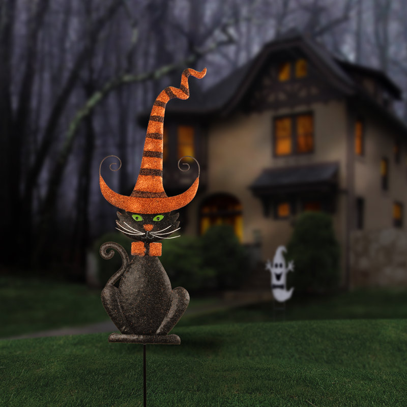 The Holiday Aisle® Halloween Cat Garden Stake & Reviews Wayfair